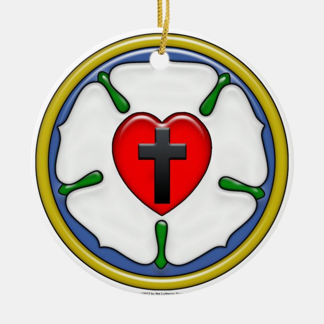 Luther Ro Embossed-look Julgransprydnad Keramik (Framsidan)