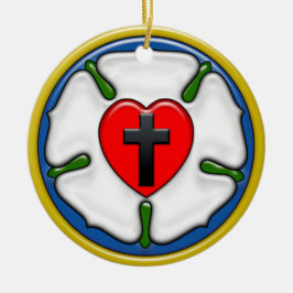 Luther Ro Embossed-look Julgransprydnad Keramik