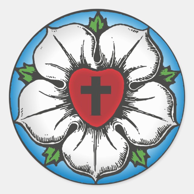 luther ro runt klistermärke (Framsida)