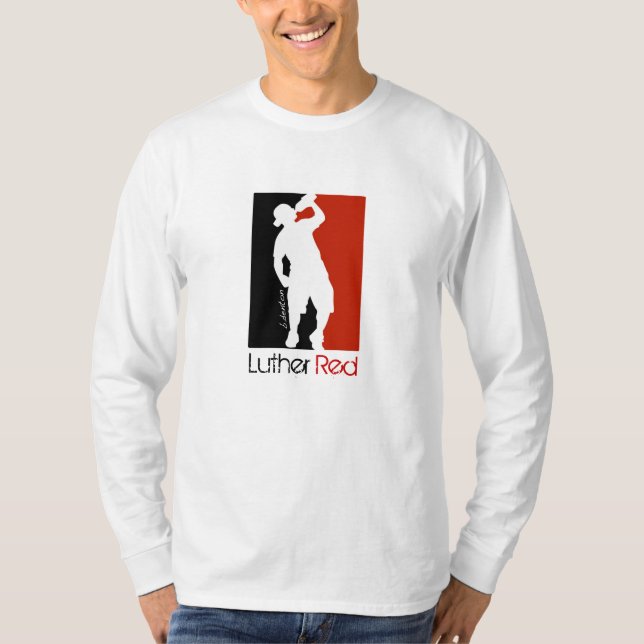 Luther röd "vattenrättigheter ", tee shirt (Framsida)
