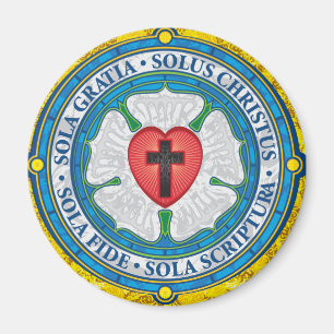 Luther rosa kristen Jesus "för KRISTNA GÅVOR" Lo Magnet