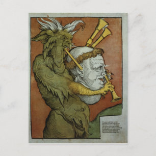 Luther som djävulen säckpipa, c.1535 vykort