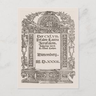 Luther, Wittemberg, 1532 Vykort