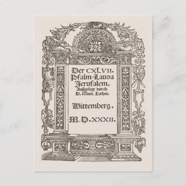 Luther, Wittemberg, 1532 Vykort (Framsida)