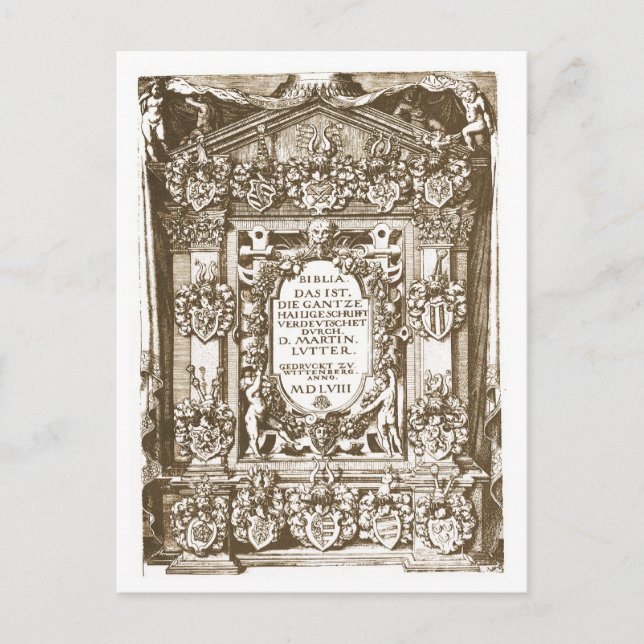 Luther Wittenberg 1558 Vykort (Framsida)