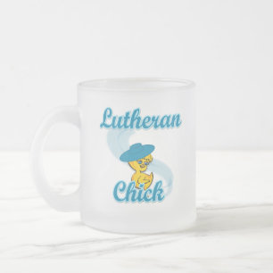 Lutheran Chick #3 Frostad Glasmugg
