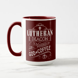 LutheranDeacon som drivas av guden och kaffe Mugg
