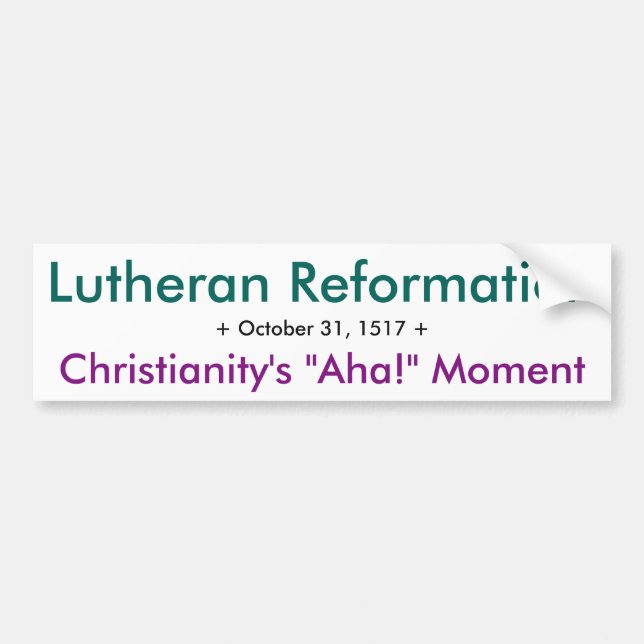LutheranReformation - Aha! Bildekal (Framsidan)