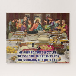 Lutheransk nattvards Potluck Pussel