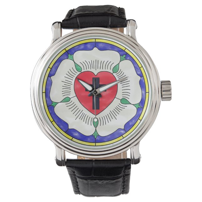 Lutherros Färgglastavla Armbandsur (Framsida)