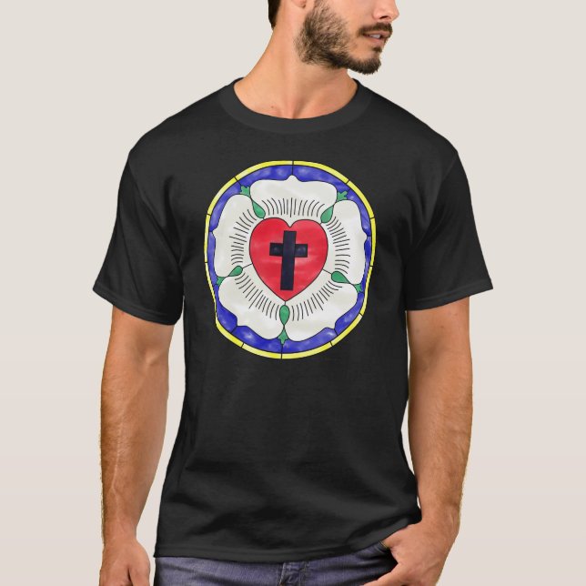 Lutherros Fönster av Glasmosaik Tee (Framsida)