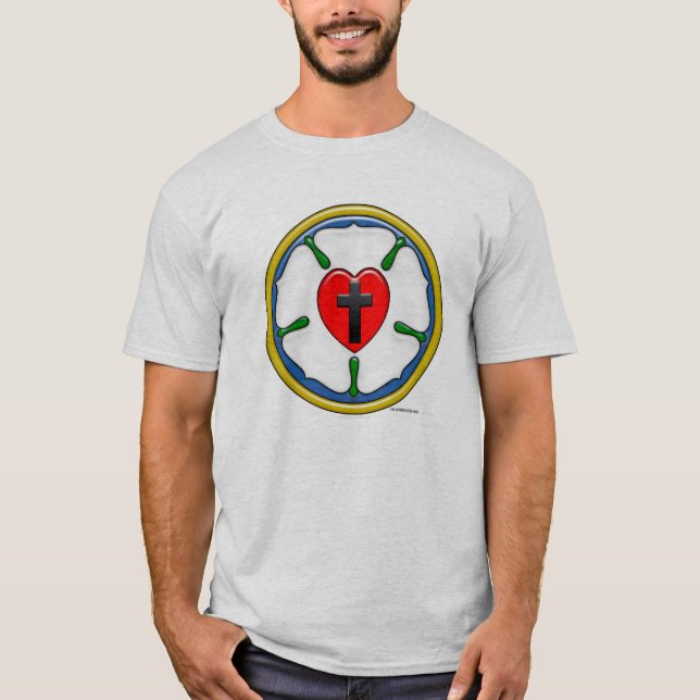 Lutherros Präglad look T Shirt (Framsida)