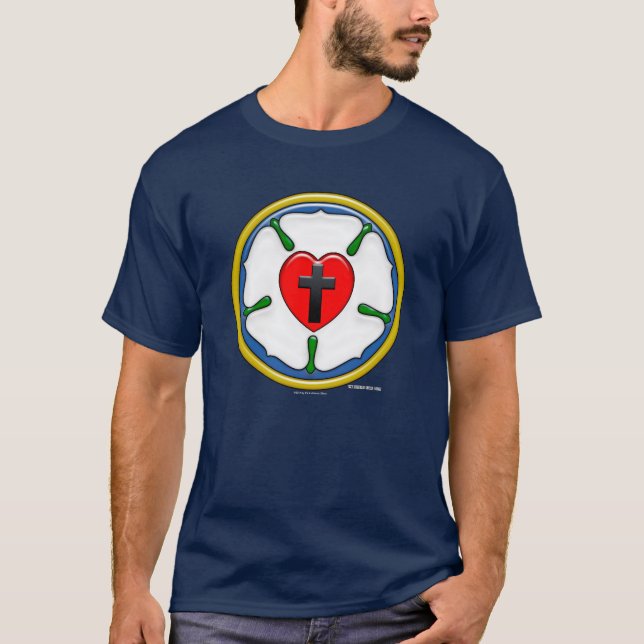 Lutherros Präglad look T Shirt (Framsida)