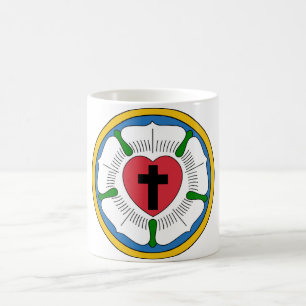 Lutherrose Luther Ro Lutheranism Martin Luther Kaffemugg