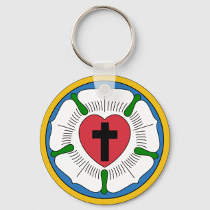 Lutherrose Luther Ro Lutheranism Martin Luther Nyckelring