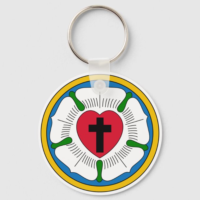 Lutherrosen Lutheranism Martin Luther Nyckelring (Framsida)