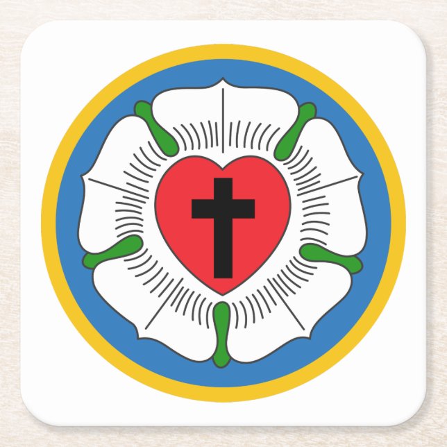 Luthers Ro Underlägg Papper Kvadrat (Framsidan)