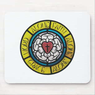 Luthers rosa Mousepad Musmatta