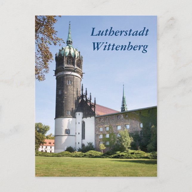 Lutherstadt Wittenberg Schlosskirche Vykort (Framsida)
