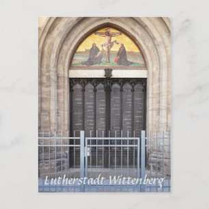 Lutherstadt Wittenberg Theses Door Vykort