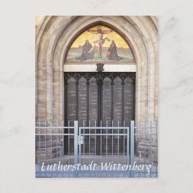Lutherstadt Wittenberg Theses Door Vykort (Framsida)