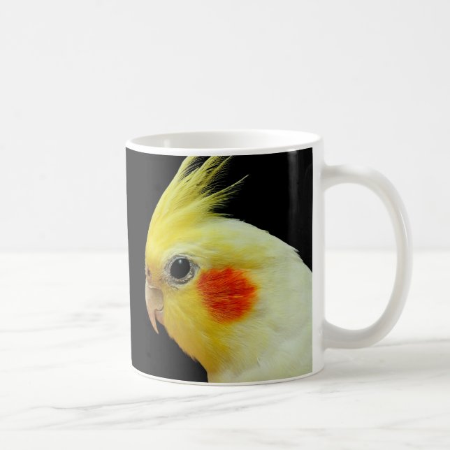 Lutino Cockatiel Kaffemugg (Höger)