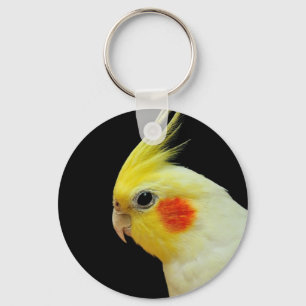 Lutino Cockatiel Nyckelring