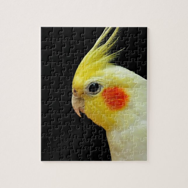 Lutino Cockatiel Pussel (Vertikal)