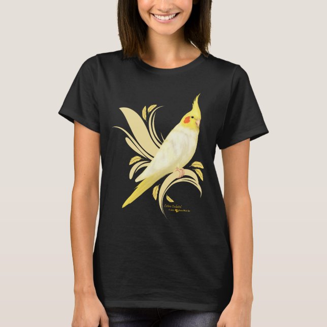 Lutino Cockatiel T Shirt (Framsida)