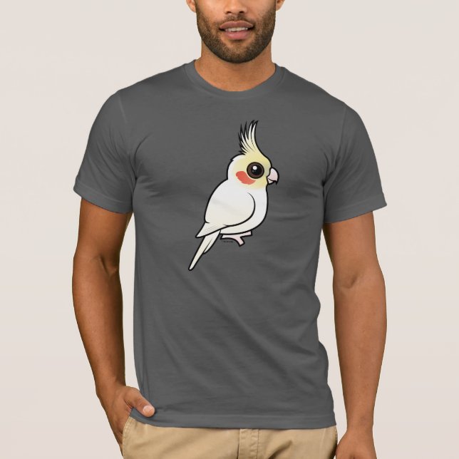 Lutino Cockatiel T-shirt (Framsida)