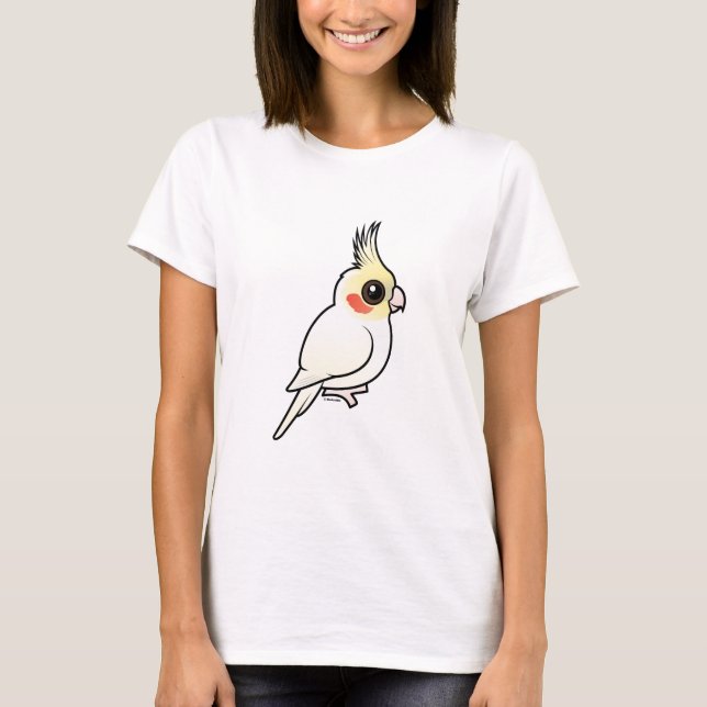 Lutino Cockatiel Tee Shirt (Framsida)