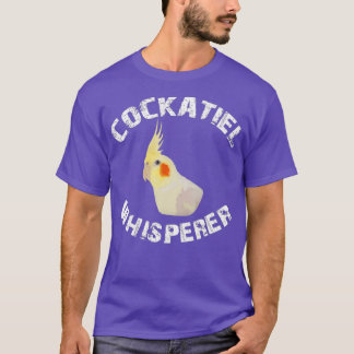 Lutino Cockatiel Whisperer Parrot Bird T Shirt