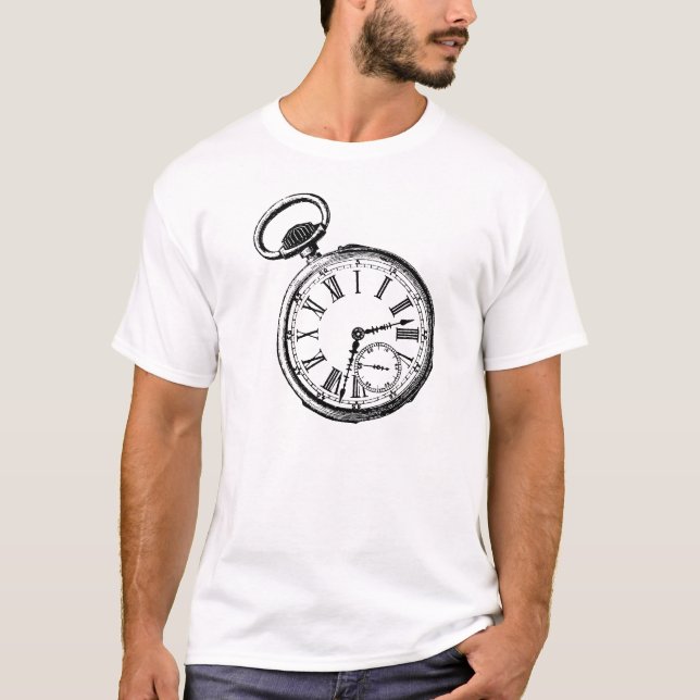 Lutning av låset Pocket Watch Ansikte-tidstycke Tröja (Framsida)