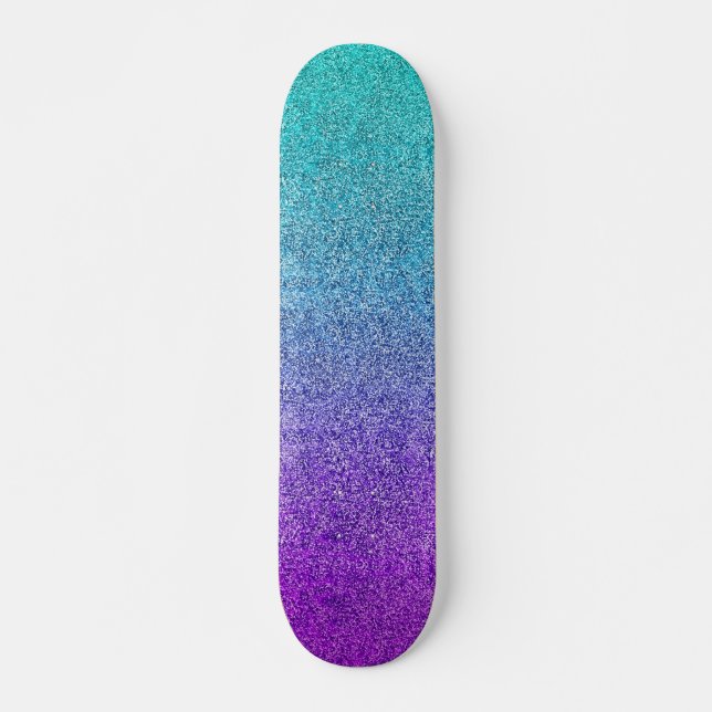 Lutning för Falln tropisk skymningglitter Old School Skateboard Bräda 21,6 Cm (Framsida)