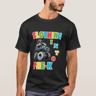 Lutning in till förK-funny Sloth Monster Lastbil b T Shirt