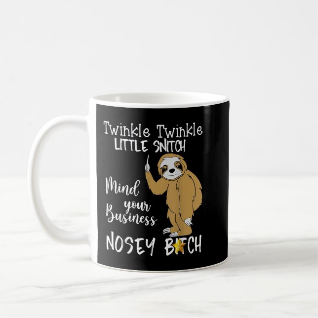 Lutning Twinkle Twinkle Little Snitch Kaffemugg (Vänster)