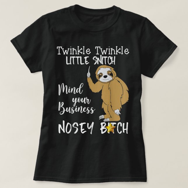Lutning Twinkle Twinkle Little Snitch T Shirt (Design framsida)