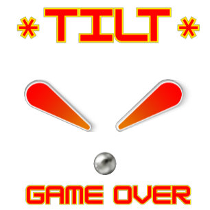 Lutningsspel över Pinball T Shirt
