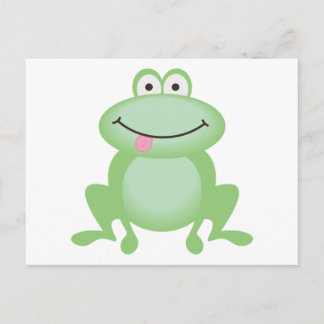 Luttle Grönt Frog Vykort