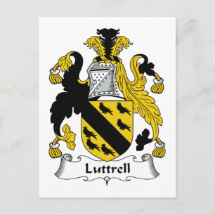 Luttrell Family Crest Vykort