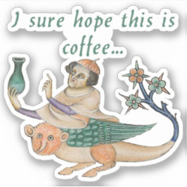 Luttrell Psalter ’Coffee’ Vinyl Stickers’ Klistermärken