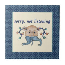 Luttrell Psalter Critter Ceramic Tile Kakelplatta