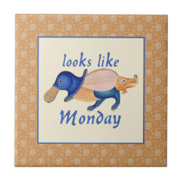 Luttrell Psalter Critter Ceramic Tile Kakelplatta