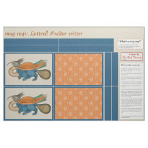 Luttrell Psalter Critter DIY Mugg Matta