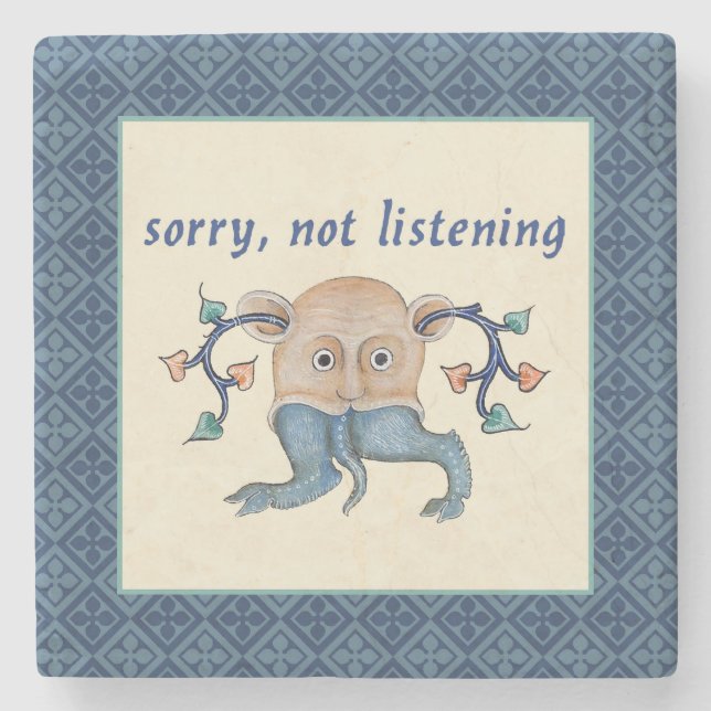 Luttrell Psalter Critter Stone Underlägg (Framsidan)