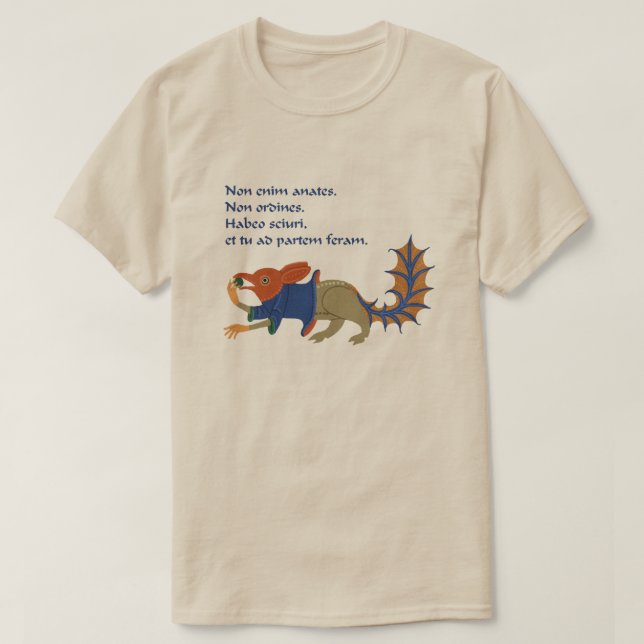 Luttrell Psalter (ekorre) T Shirt (Design framsida)
