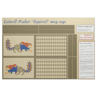 Luttrell Psalter "Squirrel" DIY Mugg Matta Tyg