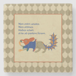 Luttrell Psalter Squirrel Stone Underlägg