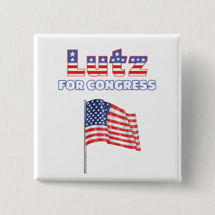 Lutz för patriotisk amerikanska flaggandesign fö knapp