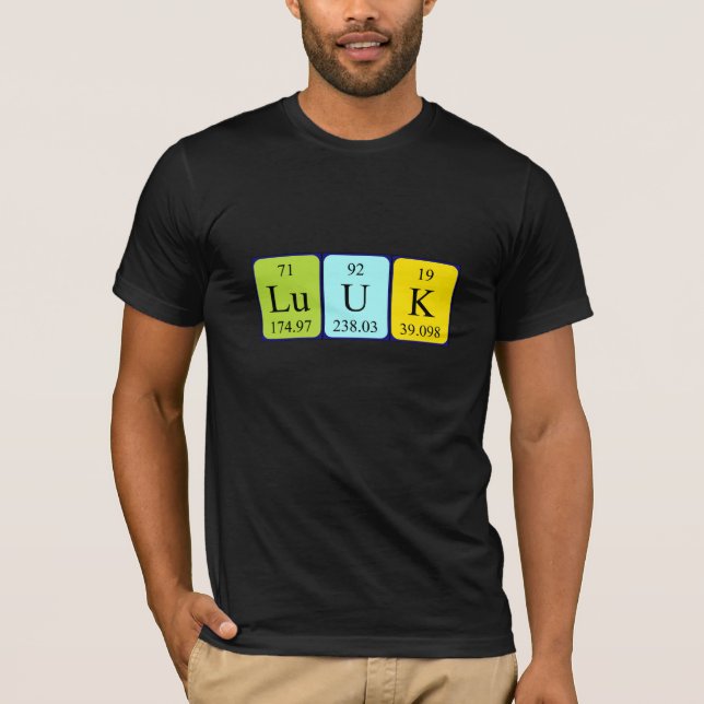Luuk Periodisk bord namn-skjorta T Shirt (Framsida)